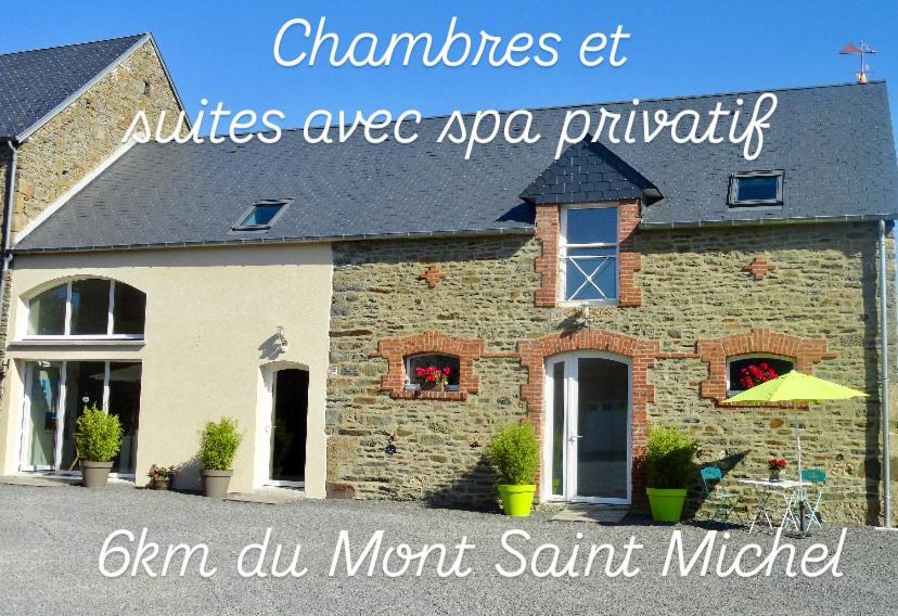 Le Relais De La Hardiesse 6Km Mont St Michel - Chambres Doubles - Suite Spa Privatif Courtils Luaran gambar